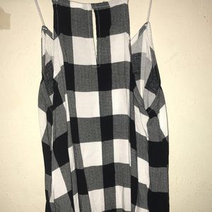 tank top size small Black white and gray